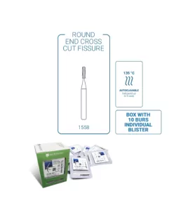 Carbide Bur FG - 1558 Round End Cross Cut Fissure