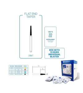Diamond Bur FG - 2067 Flat End Taper Cylinder 
