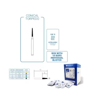 Diamond Bur FG - Conical Torpedo (Yellow)